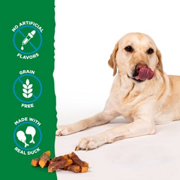 H-E-B Texas Pets Dog Treats - Sweet Potato & Duck Jerky, 16 oz