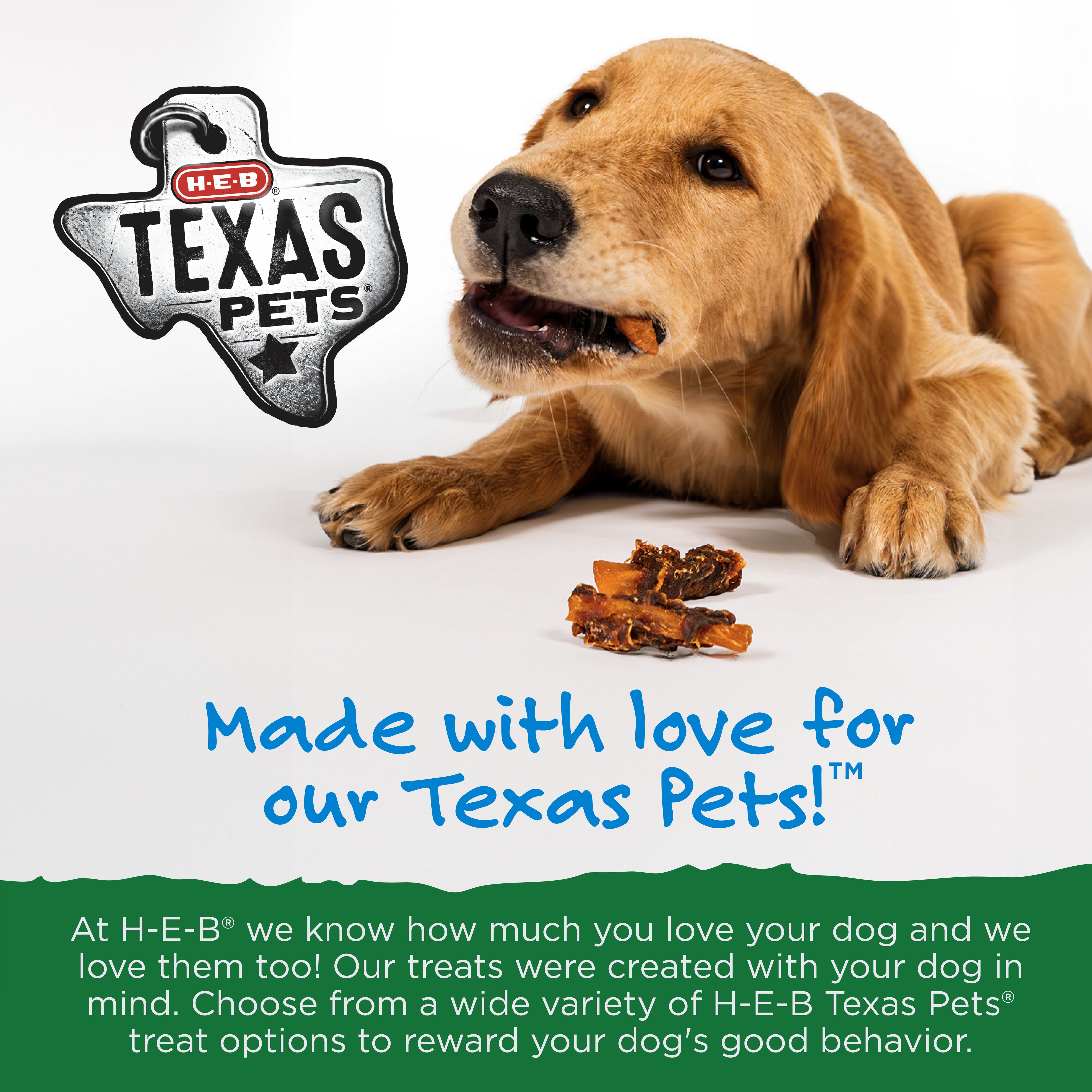 H-E-B Texas Pets Dog Treats Sweet Potato Duck Jerky
