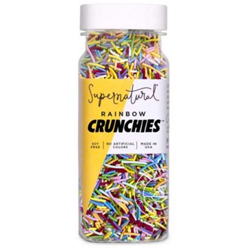 Supernatural Dye-Free Rainbow Crunchies Sprinkles, 3 oz