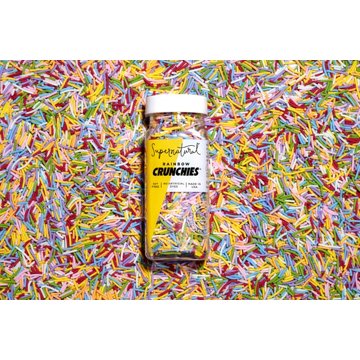 Supernatural Dye-Free Rainbow Crunchies Sprinkles, 3 oz