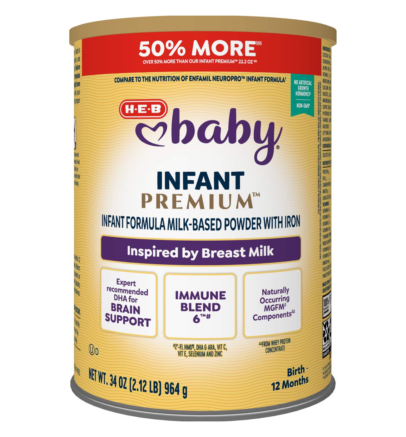 H-E-B Baby Milk Based Infant Formula; image 1 of 5