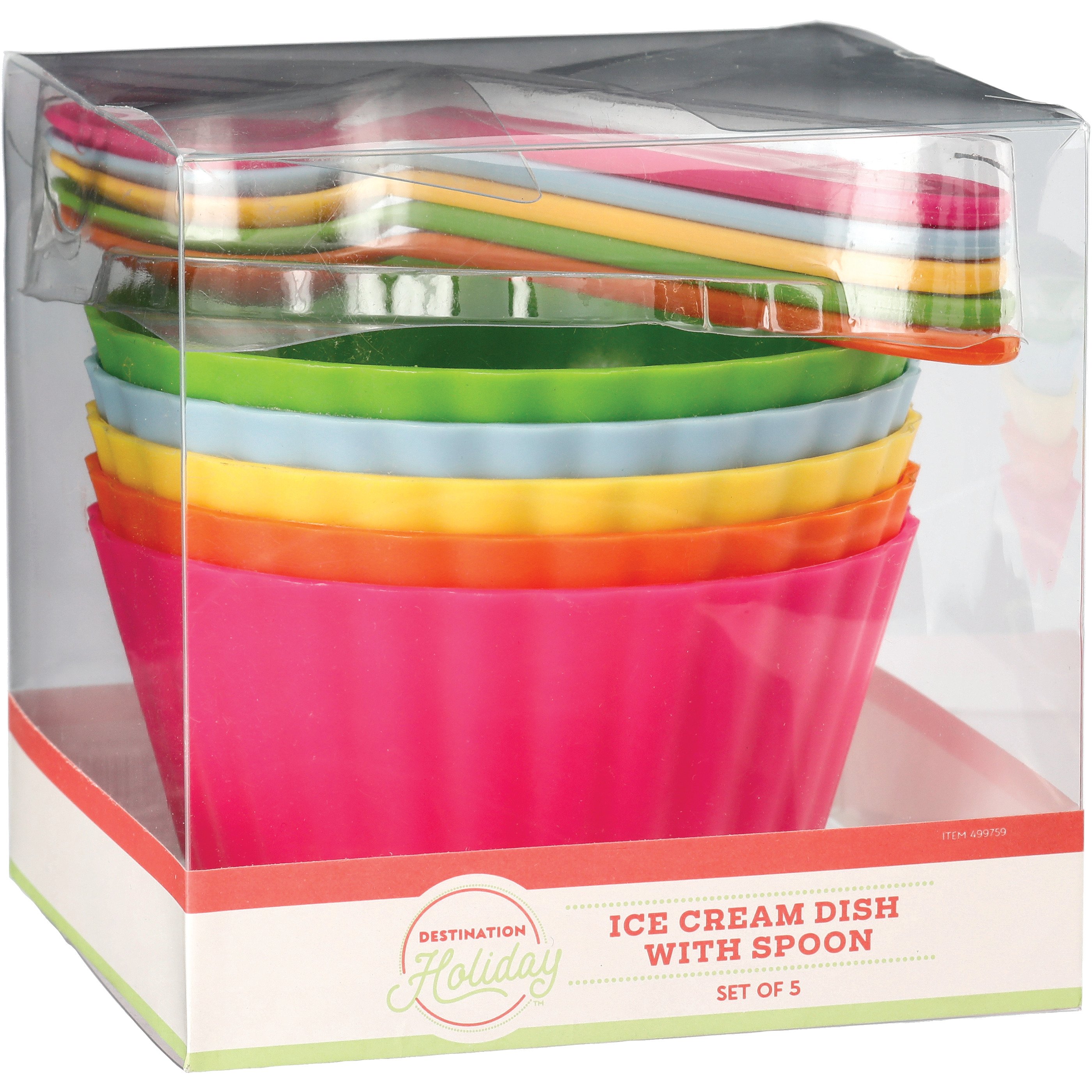 Destination Holiday Ice Cream Dishes with Spoons Shop Serving dishes
