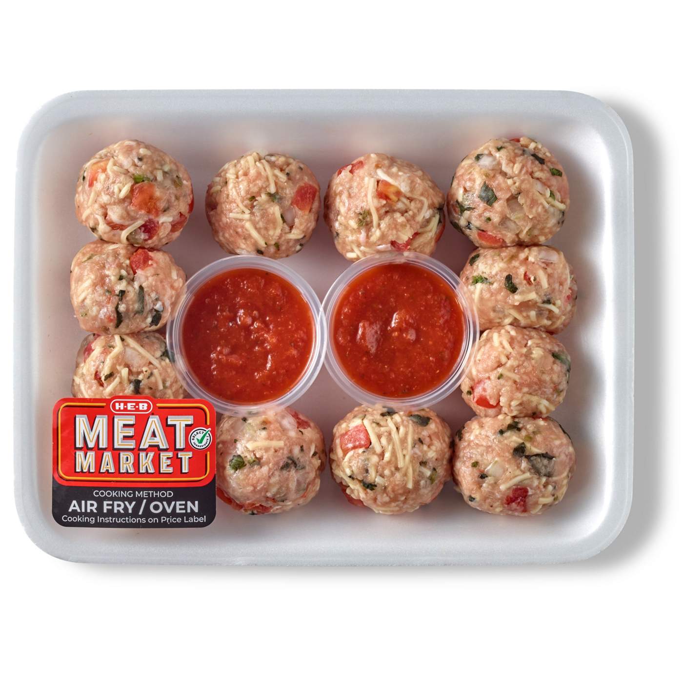 H-E-B Meat Market Turkey Bruschetta Meatballs - Marinara; image 1 of 2