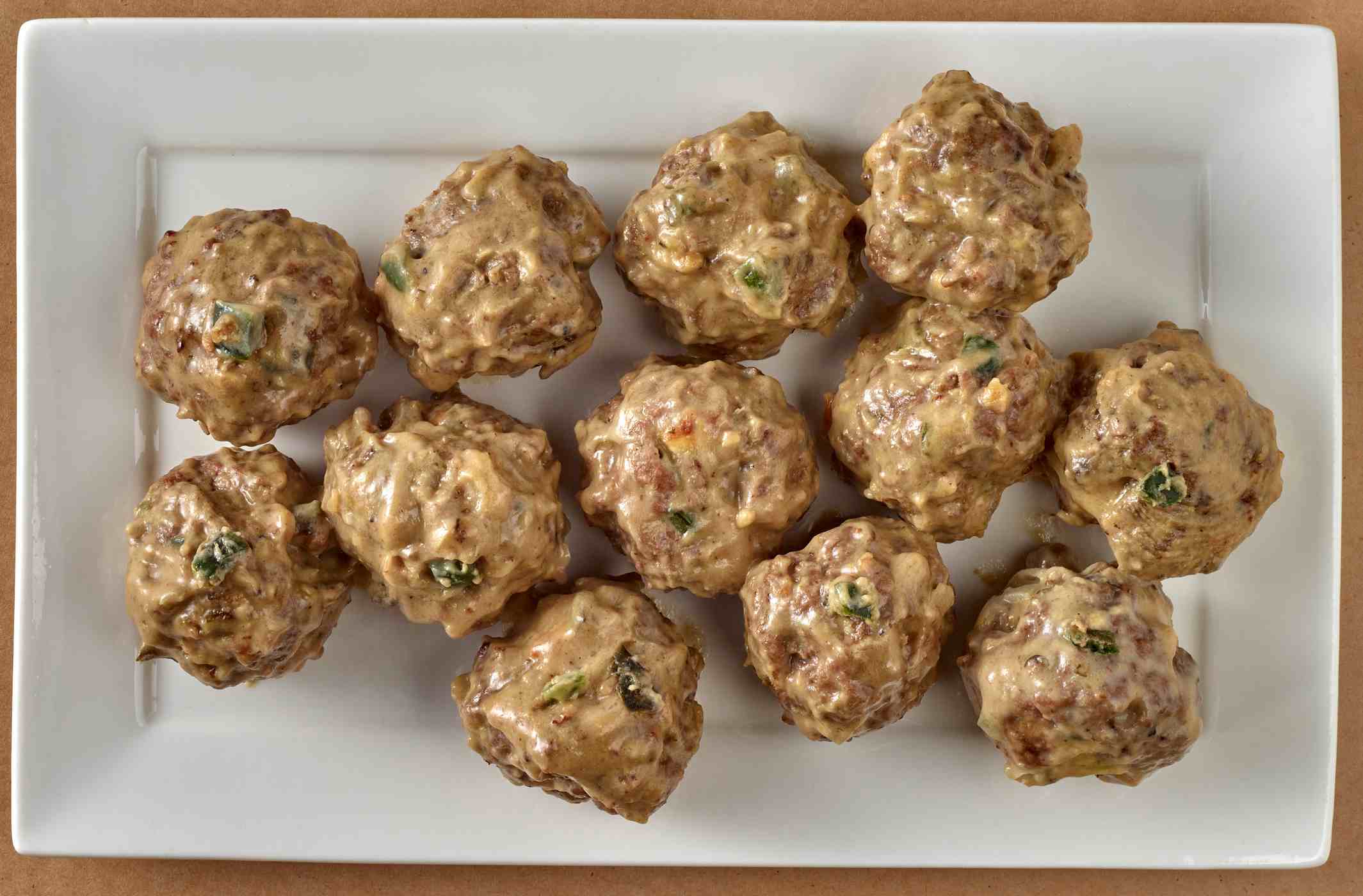 HEB Meat Market Poblano Cheddar Beef Meatballs Crema Sauce Shop