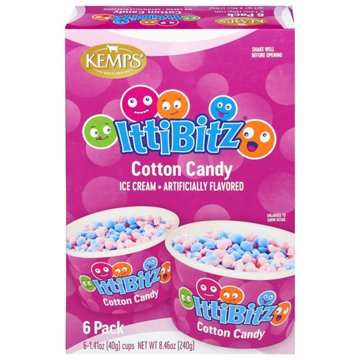 Kemps IttiBitz Cotton Candy Ice Cream Cups