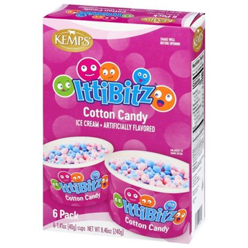 Kemps IttiBitz Cotton Candy Ice Cream Cups