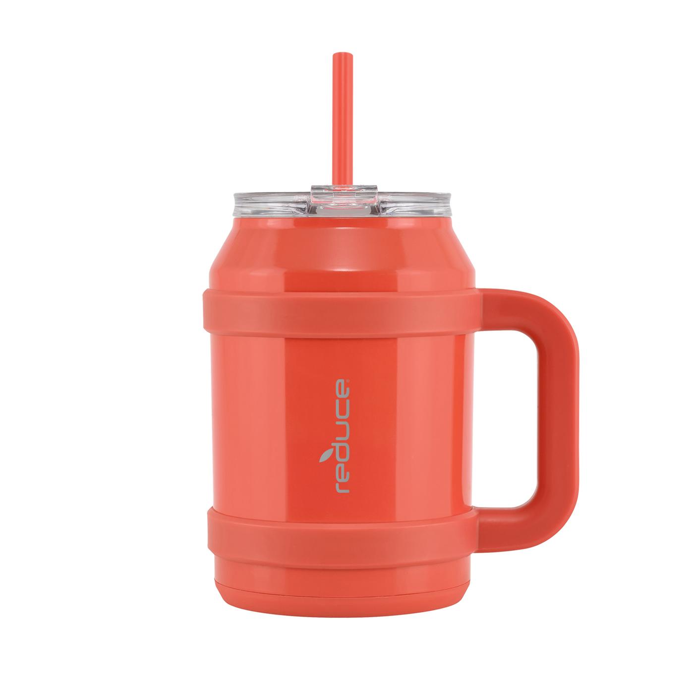 Reduce Cold1 Vacuum Insulated Stainless Steel Mug with Lid & Straw - Cayenne; image 1 of 5