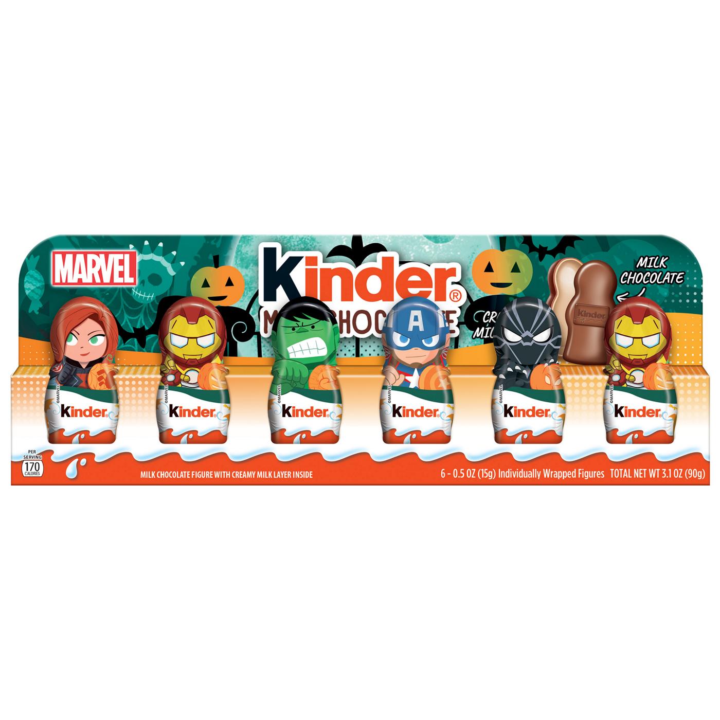 Kinder Hollow Milk Chocolate Marvel Figures Halloween Candy; image 1 of 3