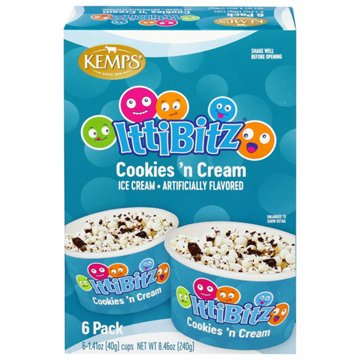 Kemps IttiBitz Cookies 'n Cream Ice Cream Cups