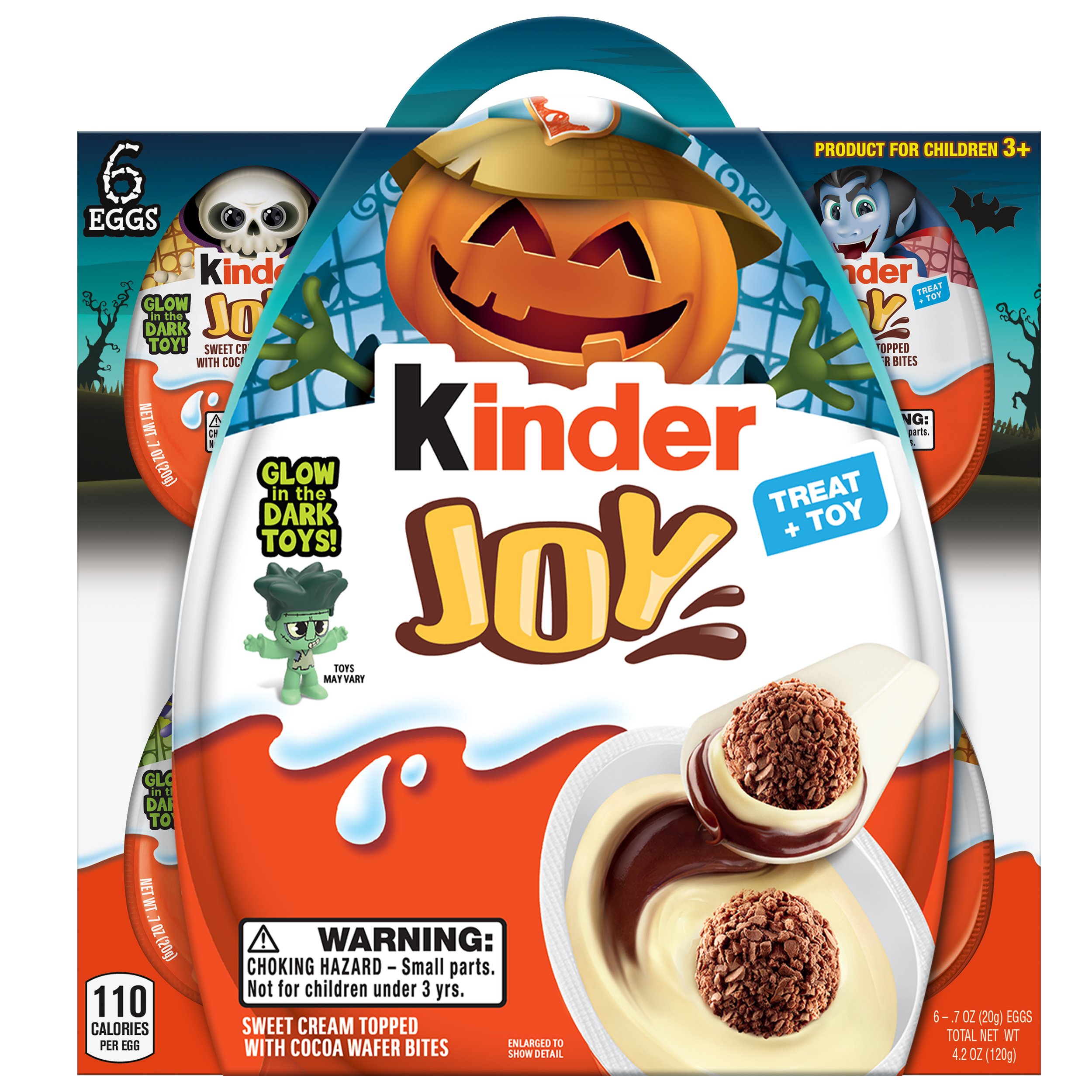 Kinder Joy Halloween Egg + Glow in the Dark Toy - Shop Candy at H-E-B