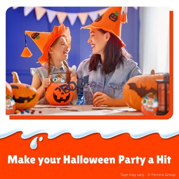 Kinder Joy Chocolate Egg + Glow in the Dark Halloween Toy, 6 pk