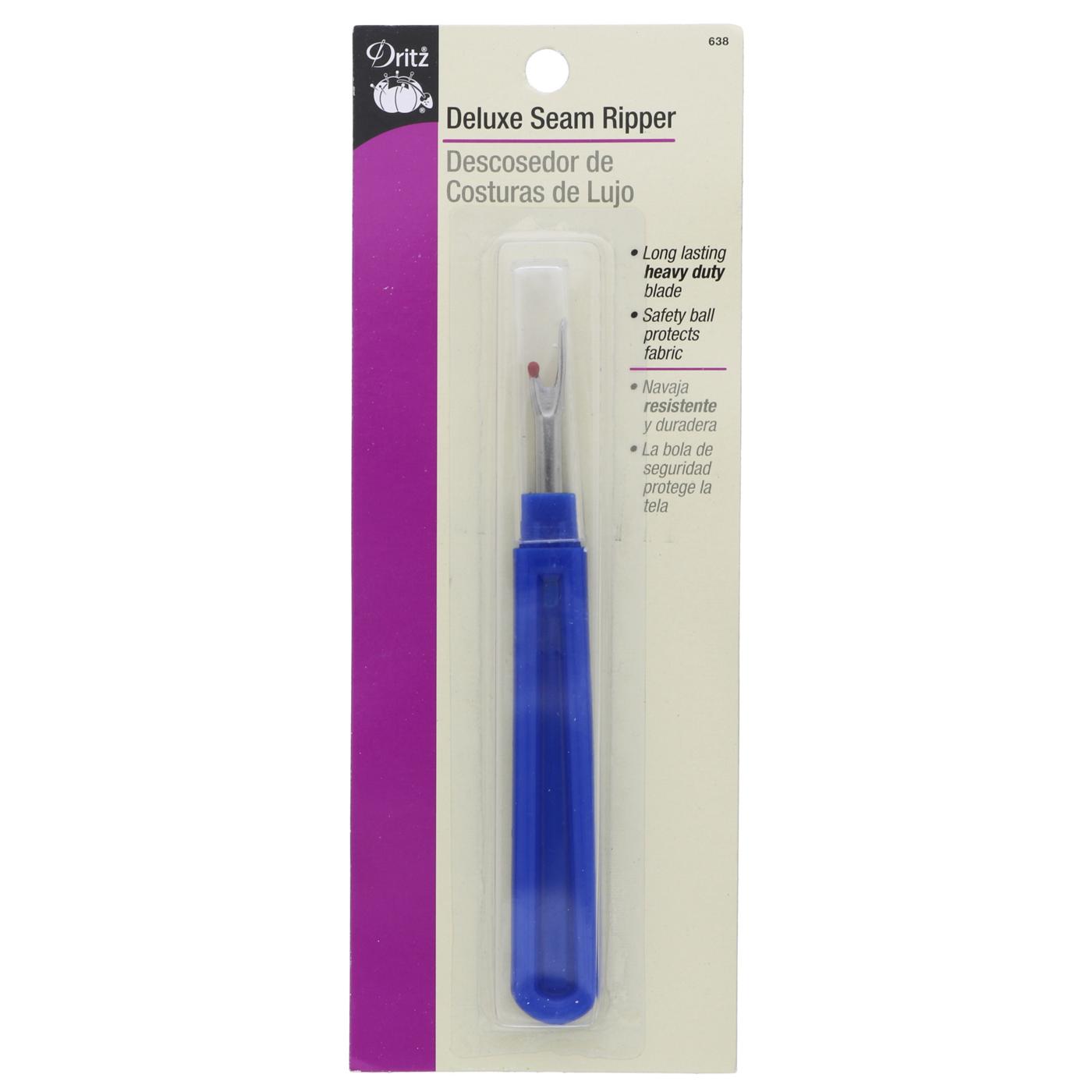 Dritz Deluxe seam ripper with blue handle