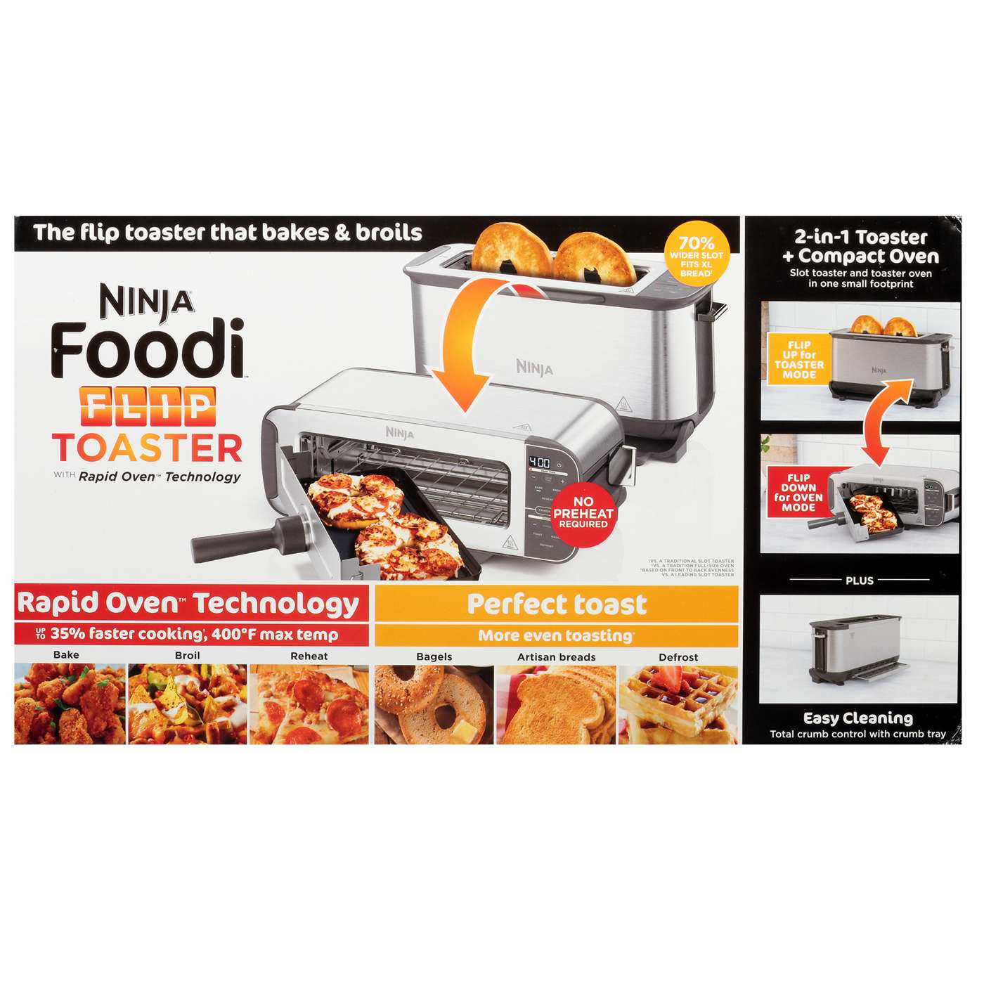 The Official Ninja Foodi 2-in-1 Flip Toaster Cookbook for