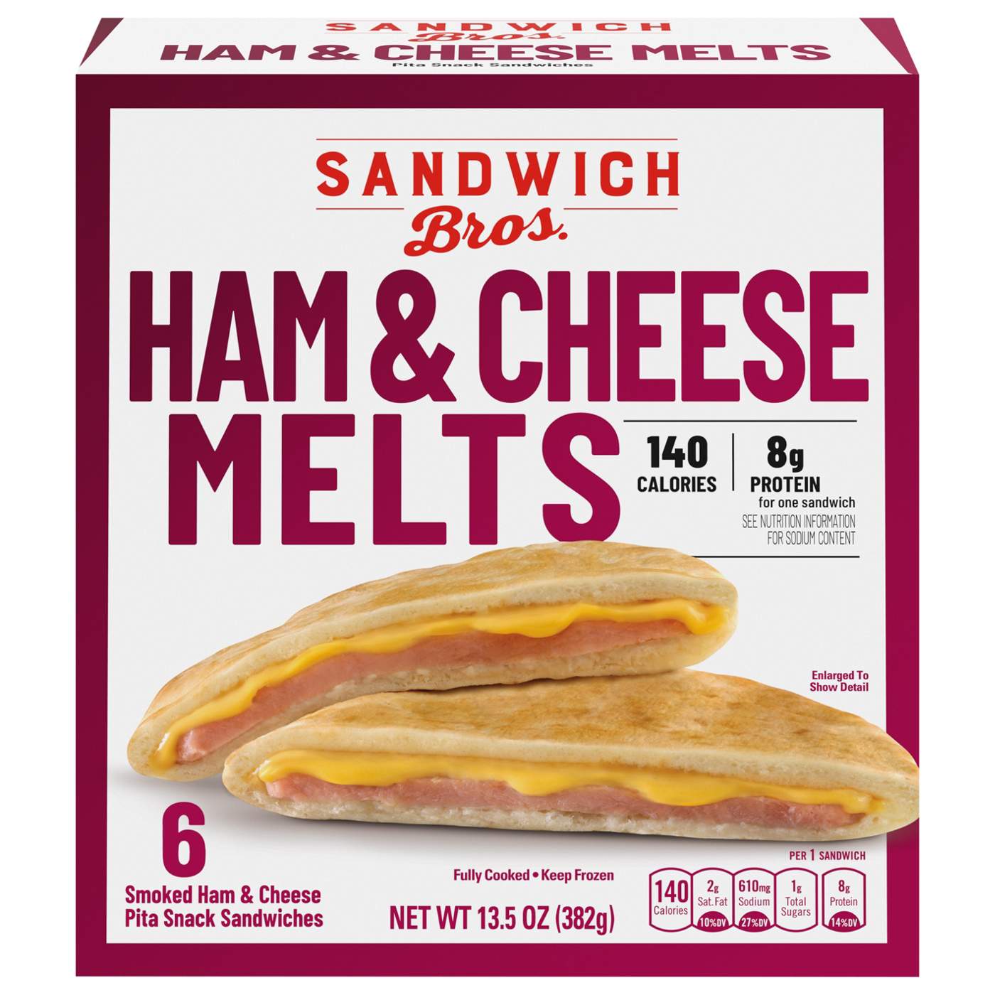 SANDWICH BROS. Ham & Cheese Melts Frozen Sandwiches Shop Sandwiches