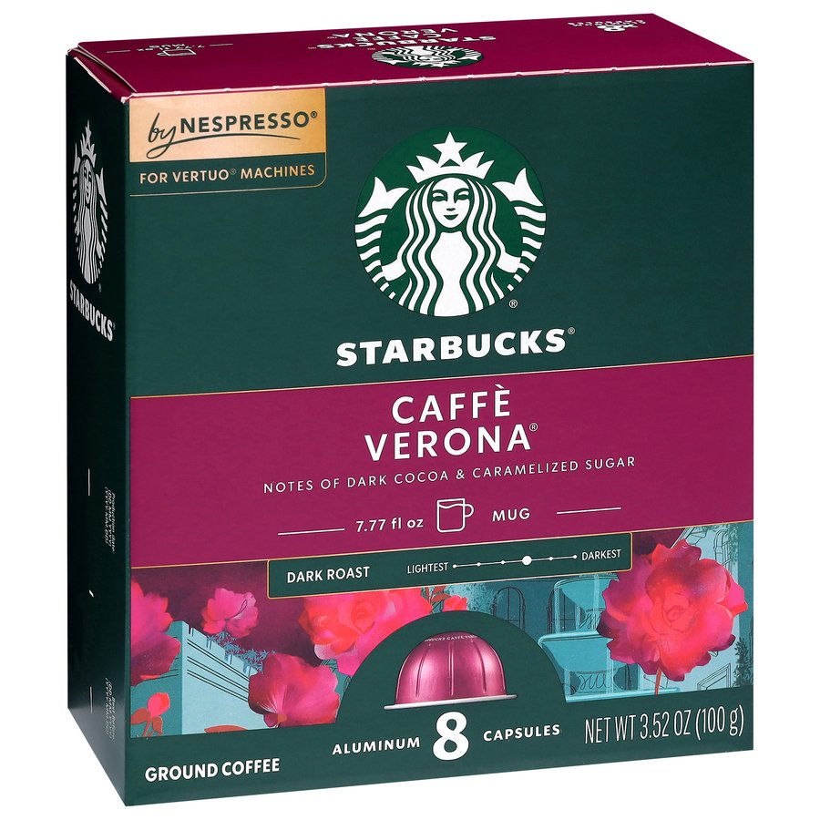 Starbucks Caffe Verona Nespresso Vertuo Capsules - Shop Coffee at