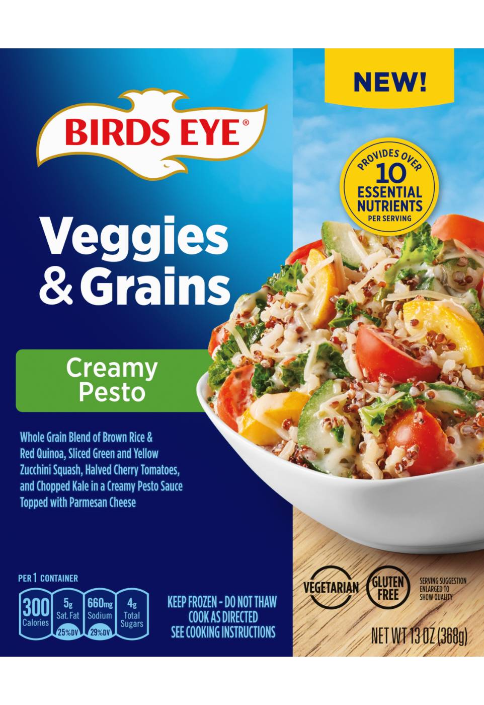 Birds Eye Veggies & Grains Creamy Pesto; image 1 of 2