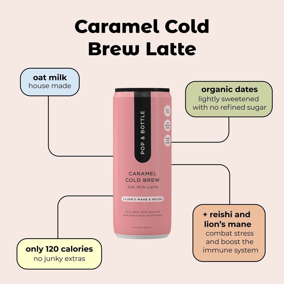 Pop & Bottle Caramel Cold Brew Oat Milk Latte - Shop Coffee at H-E-B