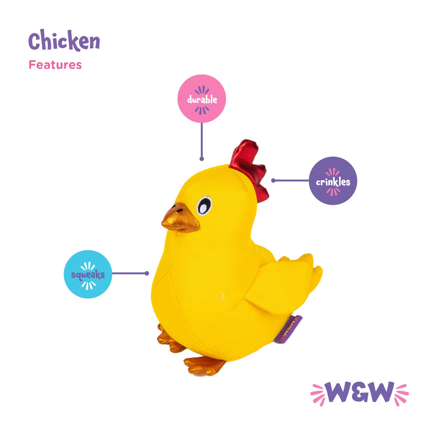 Woof & Whiskers Dog Toy - Spring Chicken; image 2 of 5