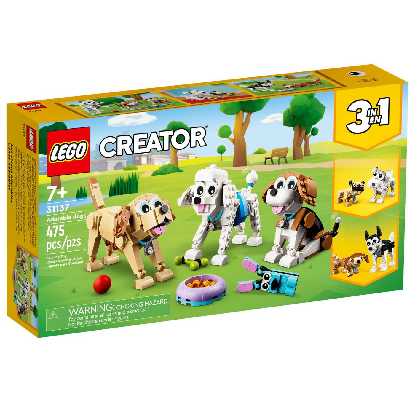 LEGO Creator 3-in-1 Adorable Dogs Set - Shop Lego & Building Blocks at H-E-B