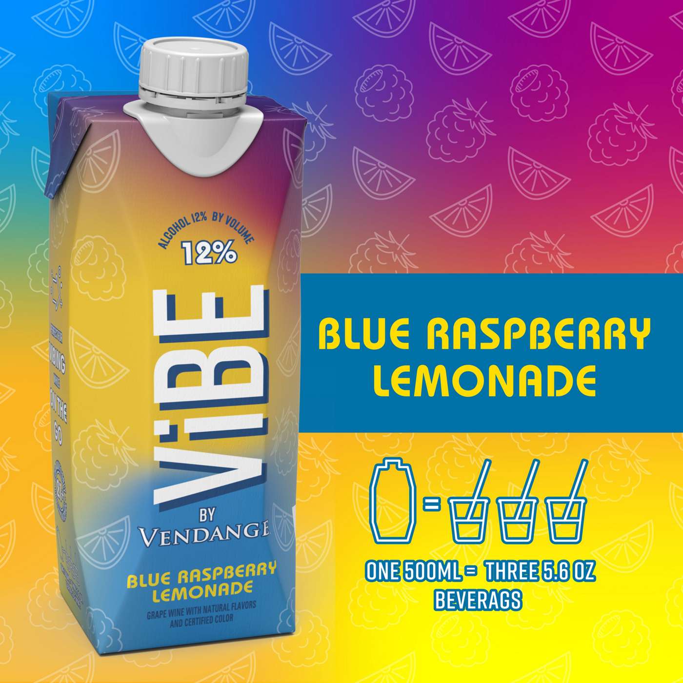 ViBE by Vendange Blue Raspberry Lemonade; image 2 of 6