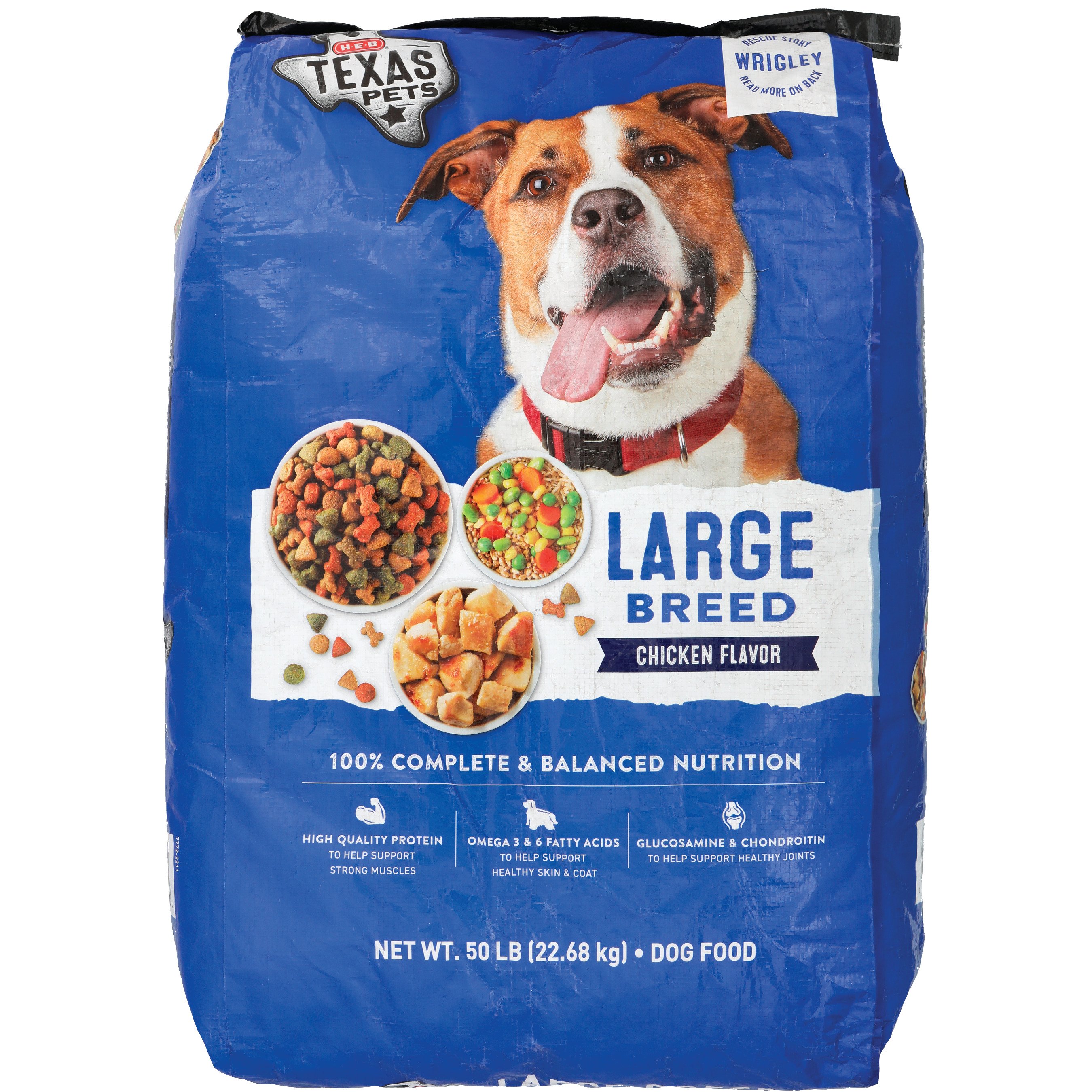 H E B Texas Pets Chicken Flavor Large Breed Dry Dog Food