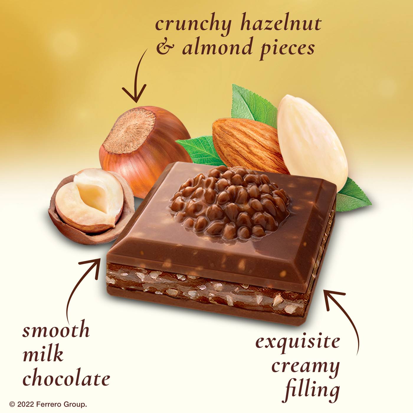 Ferrero Rocher Milk Hazelnut & Almond Chocolate Bar; image 4 of 4