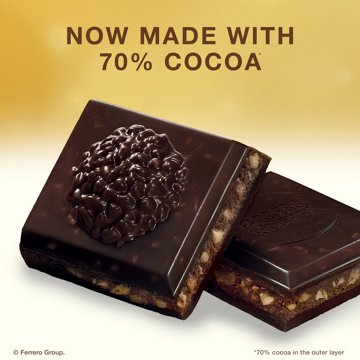 Ferrero Rocher 70% Cocoa Dark Hazelnut Chocolate Bar