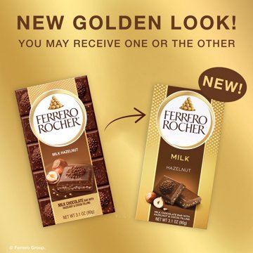 Ferrero Rocher Milk Hazelnut Chocolate Bar