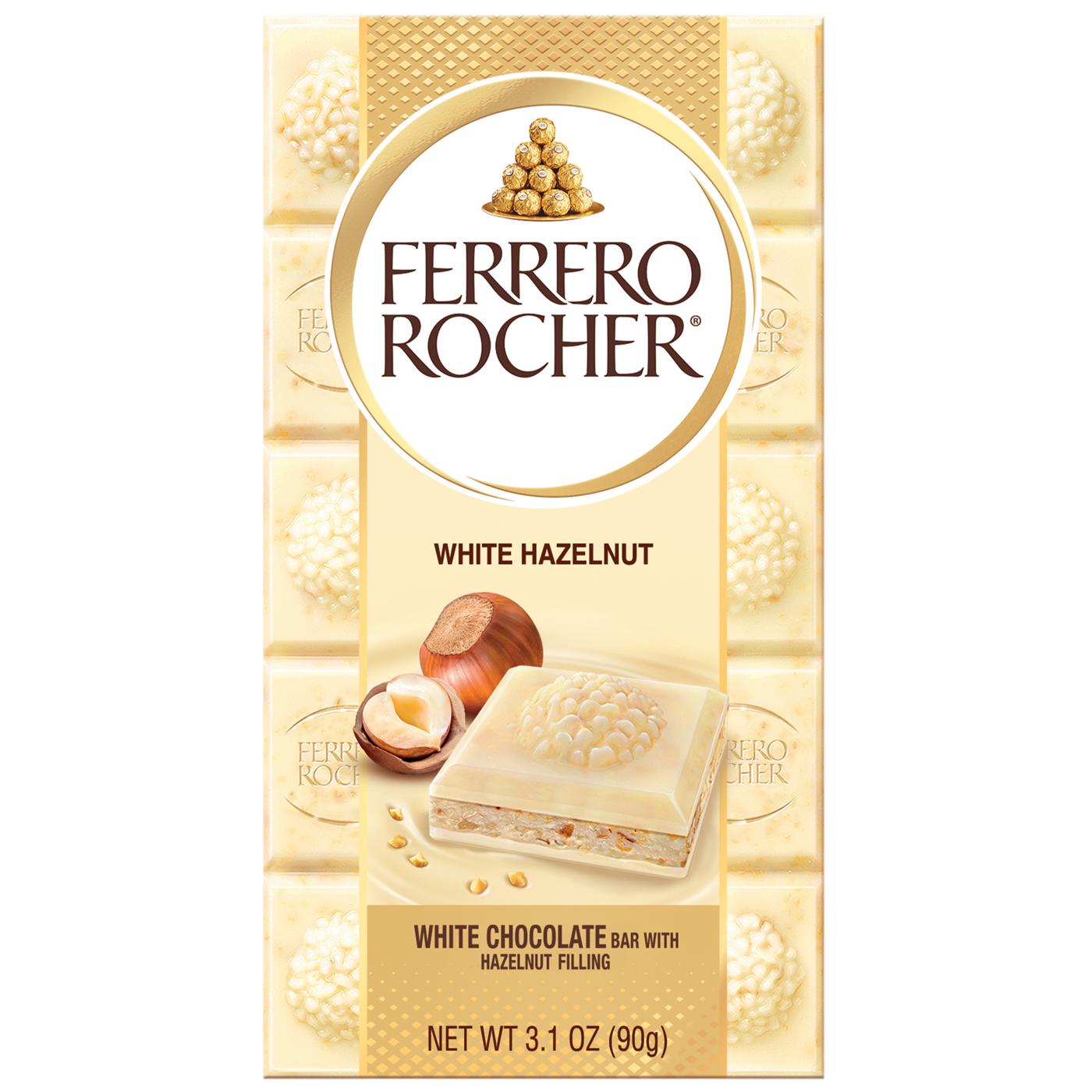 Ferrero Rocher White Hazelnut Chocolate Bar; image 1 of 6