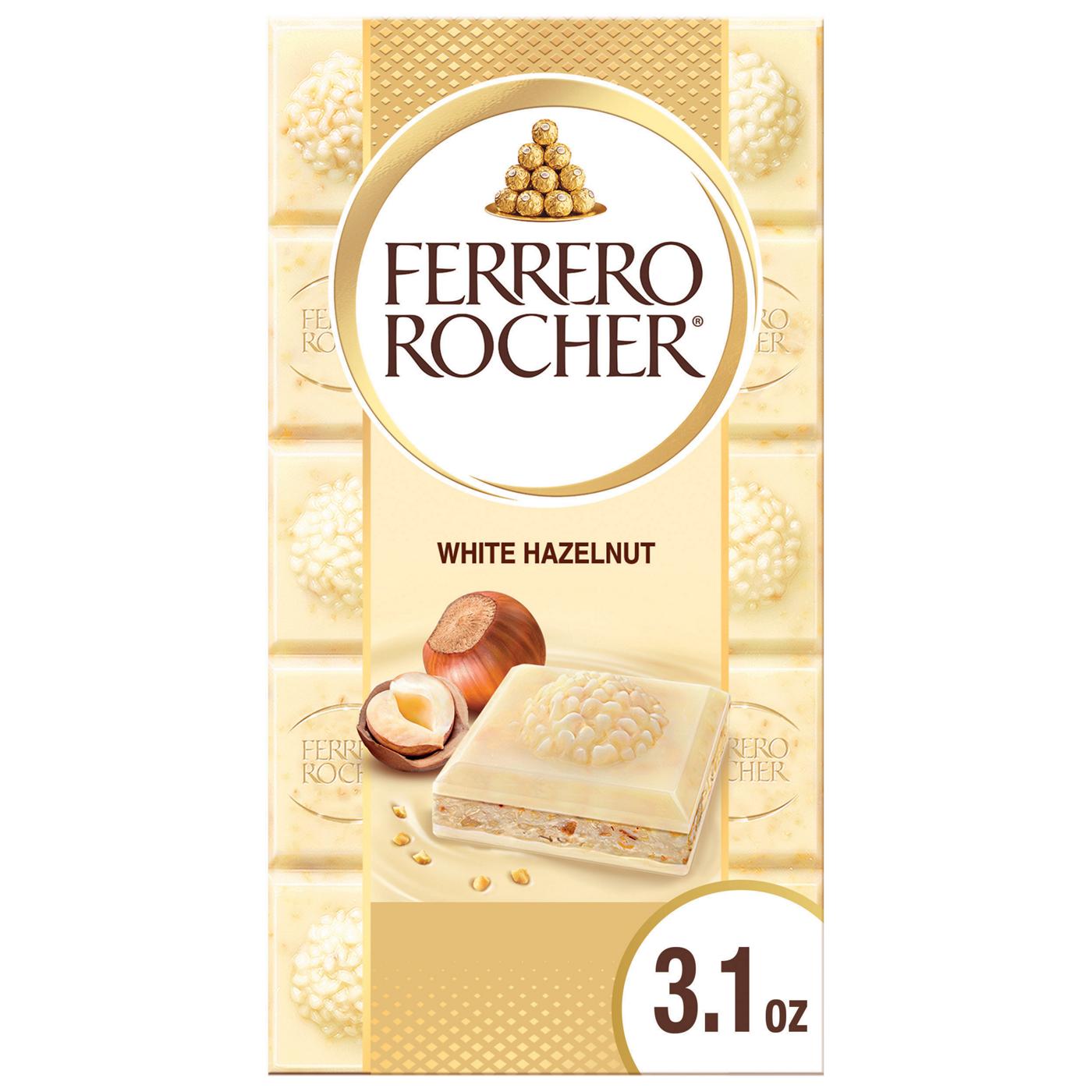 Ferrero Rocher White Hazelnut Chocolate Bar; image 1 of 6