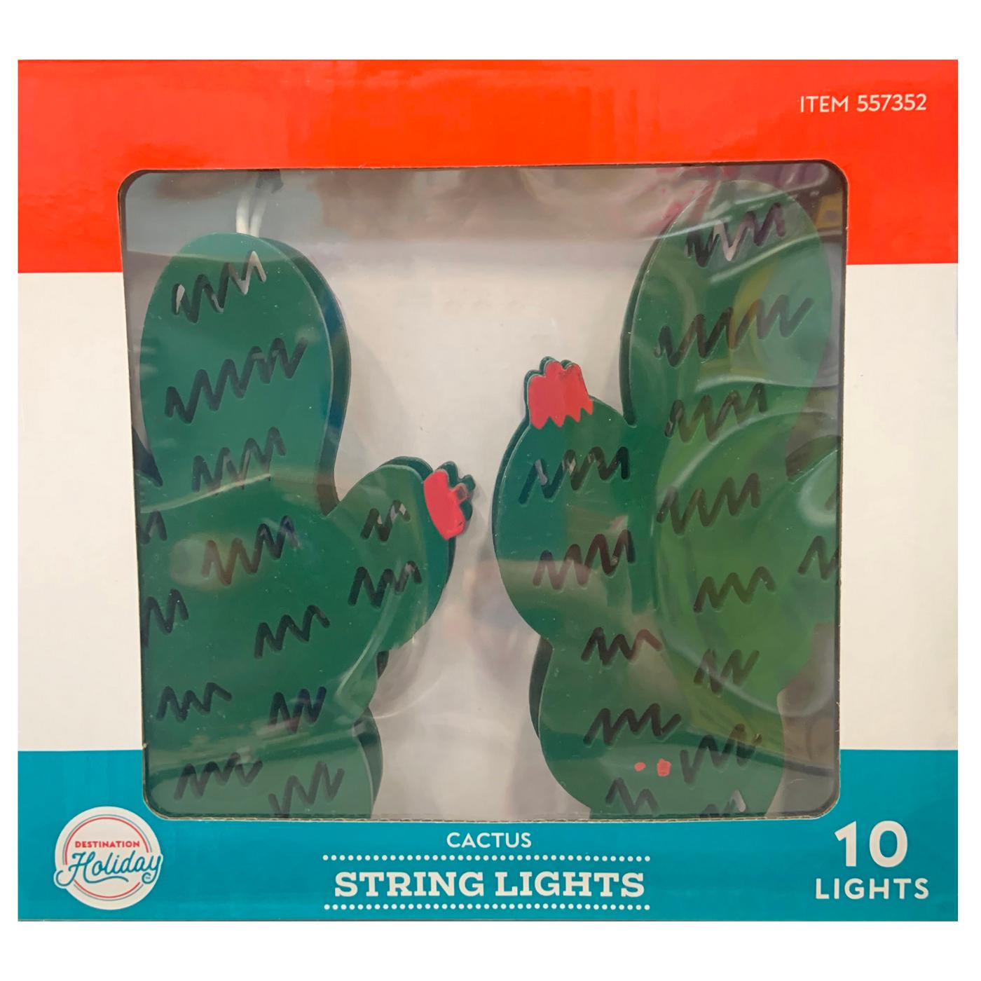 Destination Holiday Cactus Shape String Lights; image 1 of 2