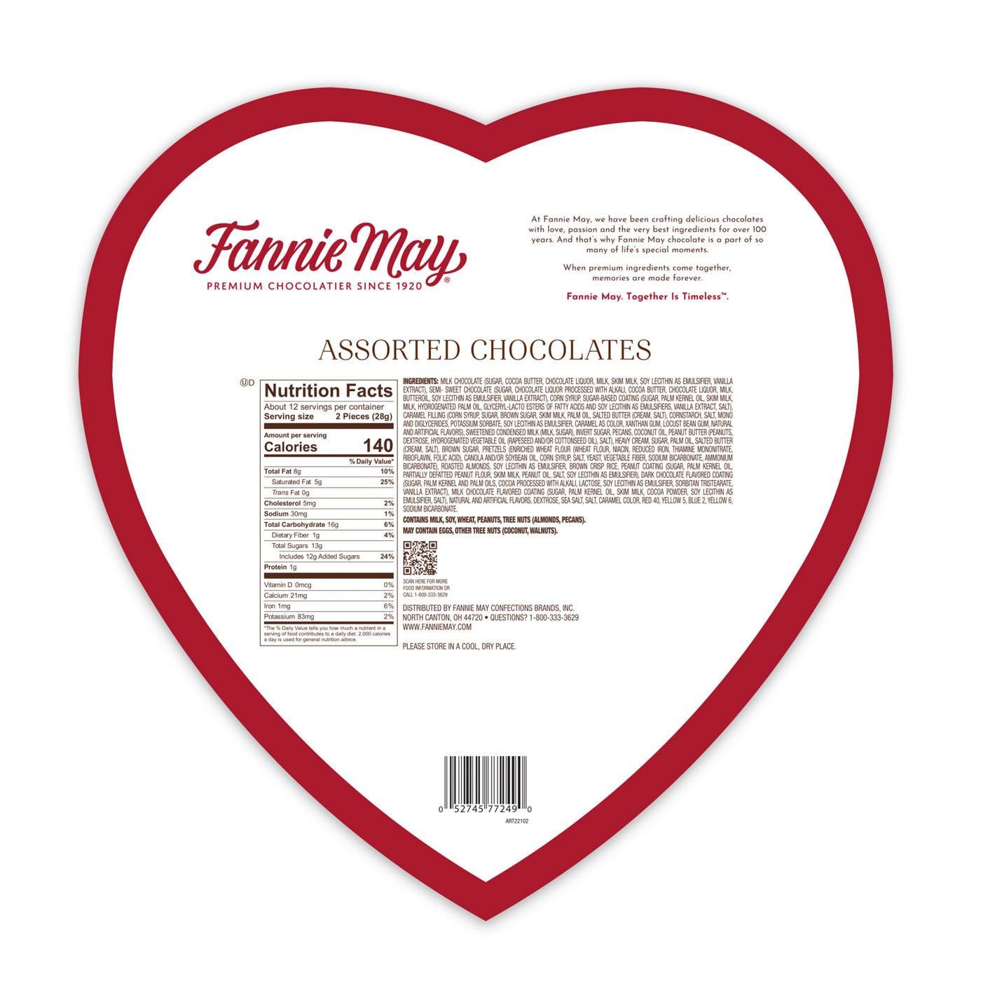 Fannie May Assorted Chocolates Valentine's Heart Gift Box; image 6 of 7