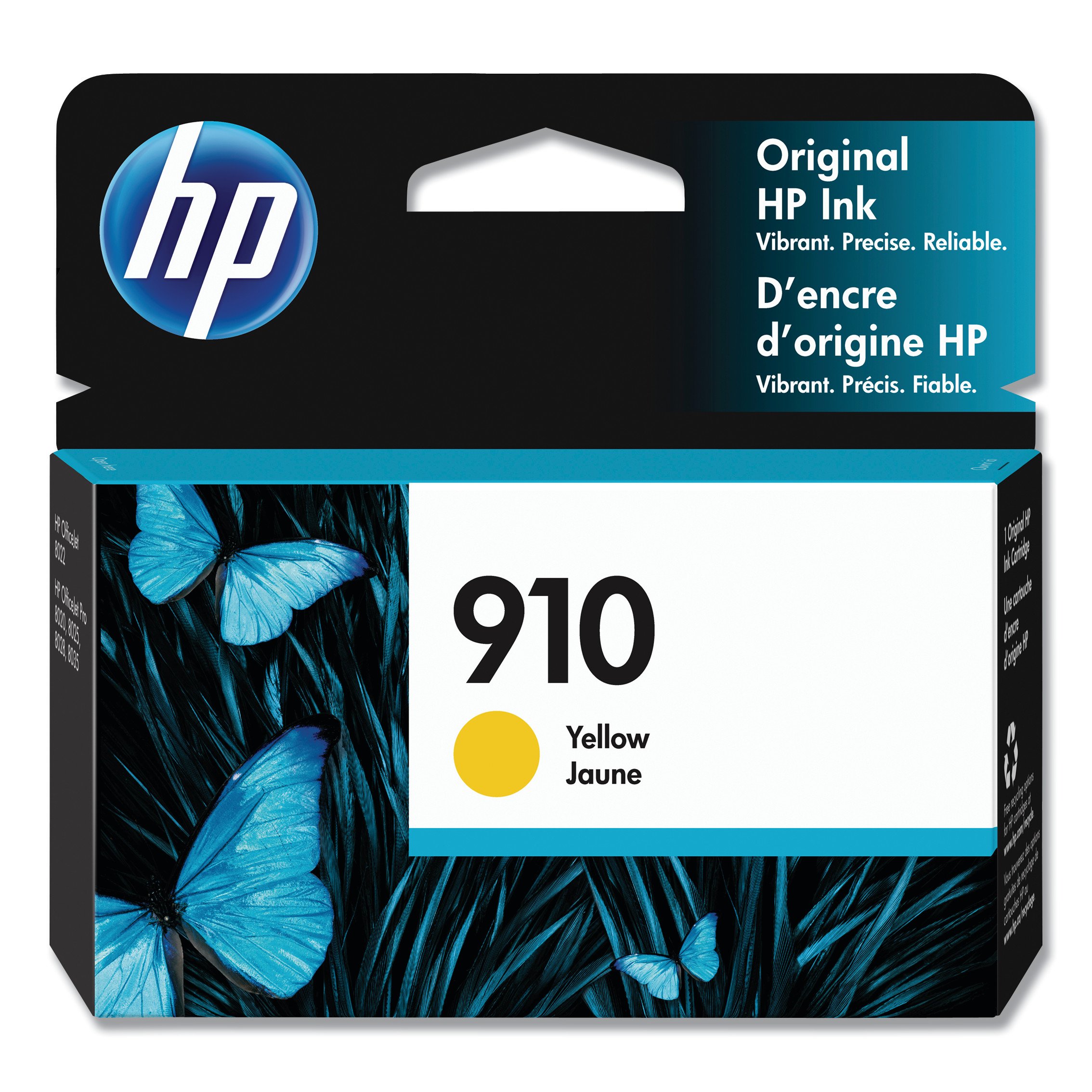 Hp 910 Original Ink Cartridge Yellow Shop Printer Ink At H E B   008141009 1