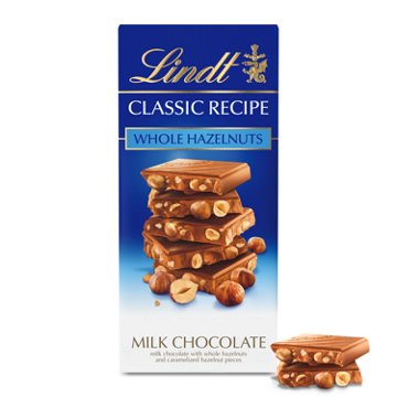 Lindt Classic Recipe Milk Chocolate Hazelnut Classic Recipe Bar