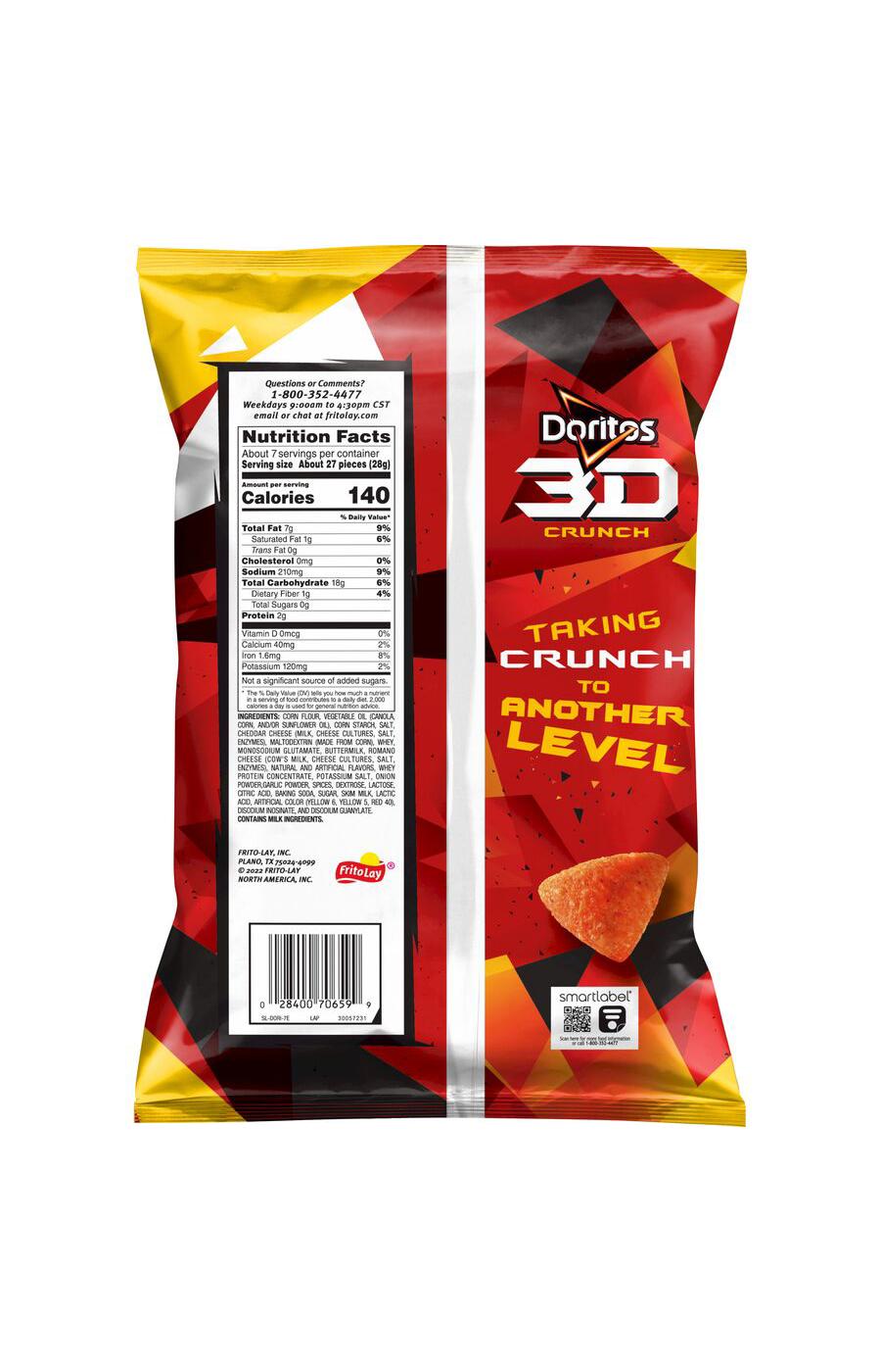 Doritos 3D Crunch Nacho Cheese Shop Chips at HEB