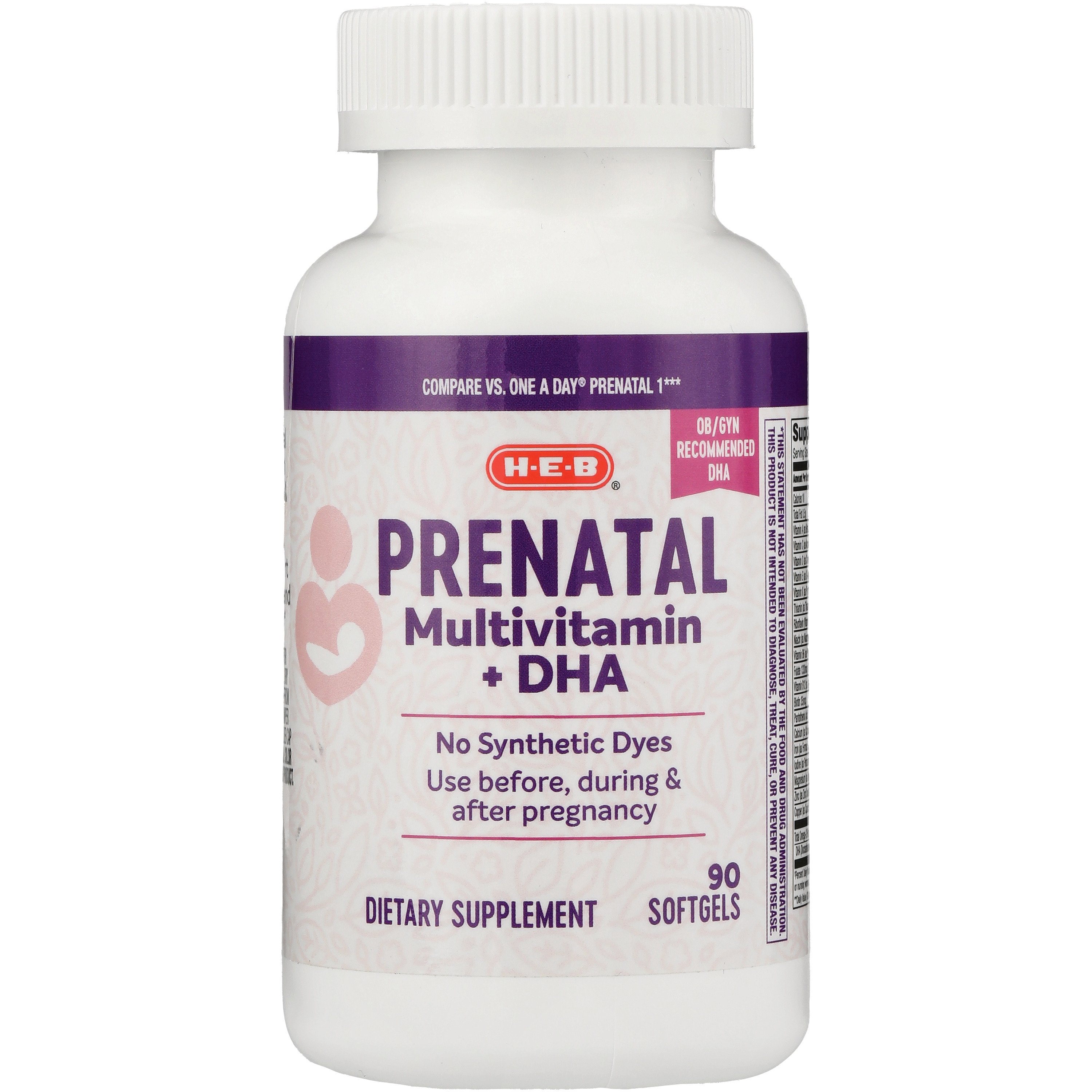 HEB Prenatal Multivitamin + DHA Softgels Shop Multivitamins at HEB