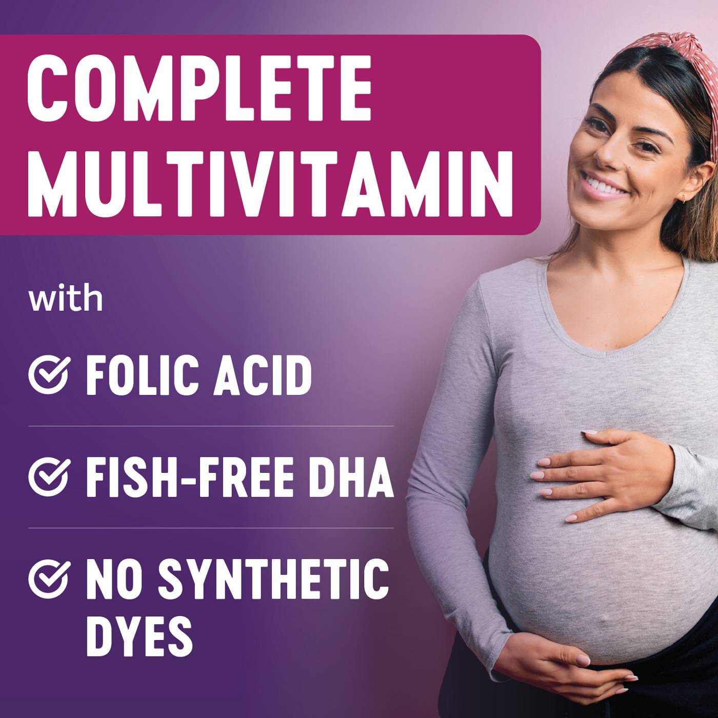 H-E-B Prenatal Multivitamin & DHA Supplement Softgels; image 3 of 6