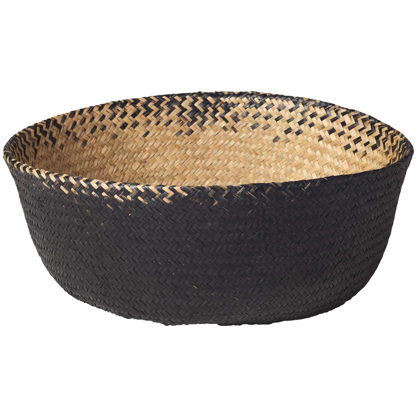 Haven + Key Dyed Seagrass Belly Basket - Midnight; image 2 of 2