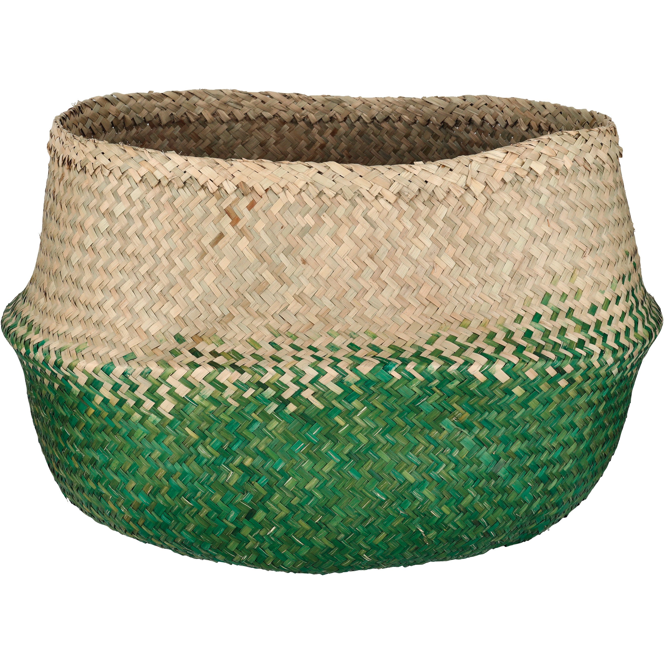 Haven + Key Dyed Seagrass Belly Basket Moss Shop Storage Bins at HEB