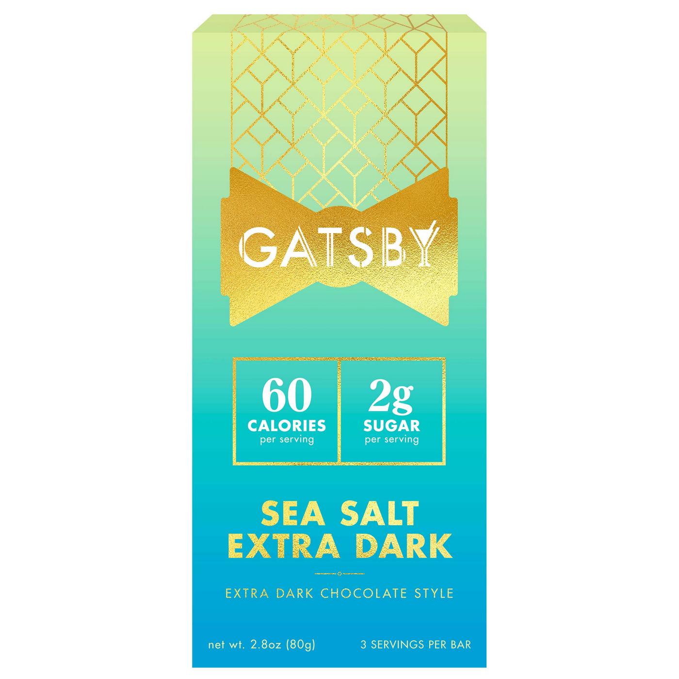 Gatsby Sea Salt Extra Dark Style Chocolate Bar; image 1 of 2