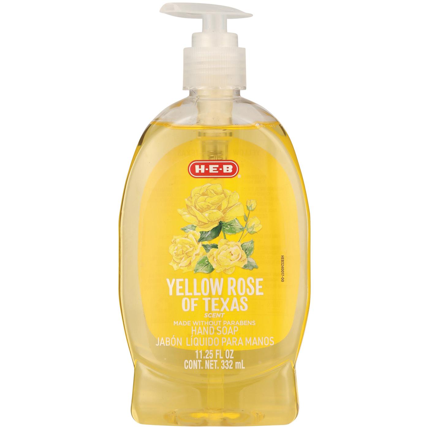 H-E-B Liquid Hand Soap - Yellow Rose; image 1 of 2
