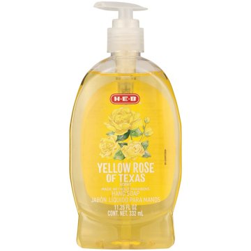 H-E-B Liquid Hand Soap - Yellow Rose, 11.25 oz