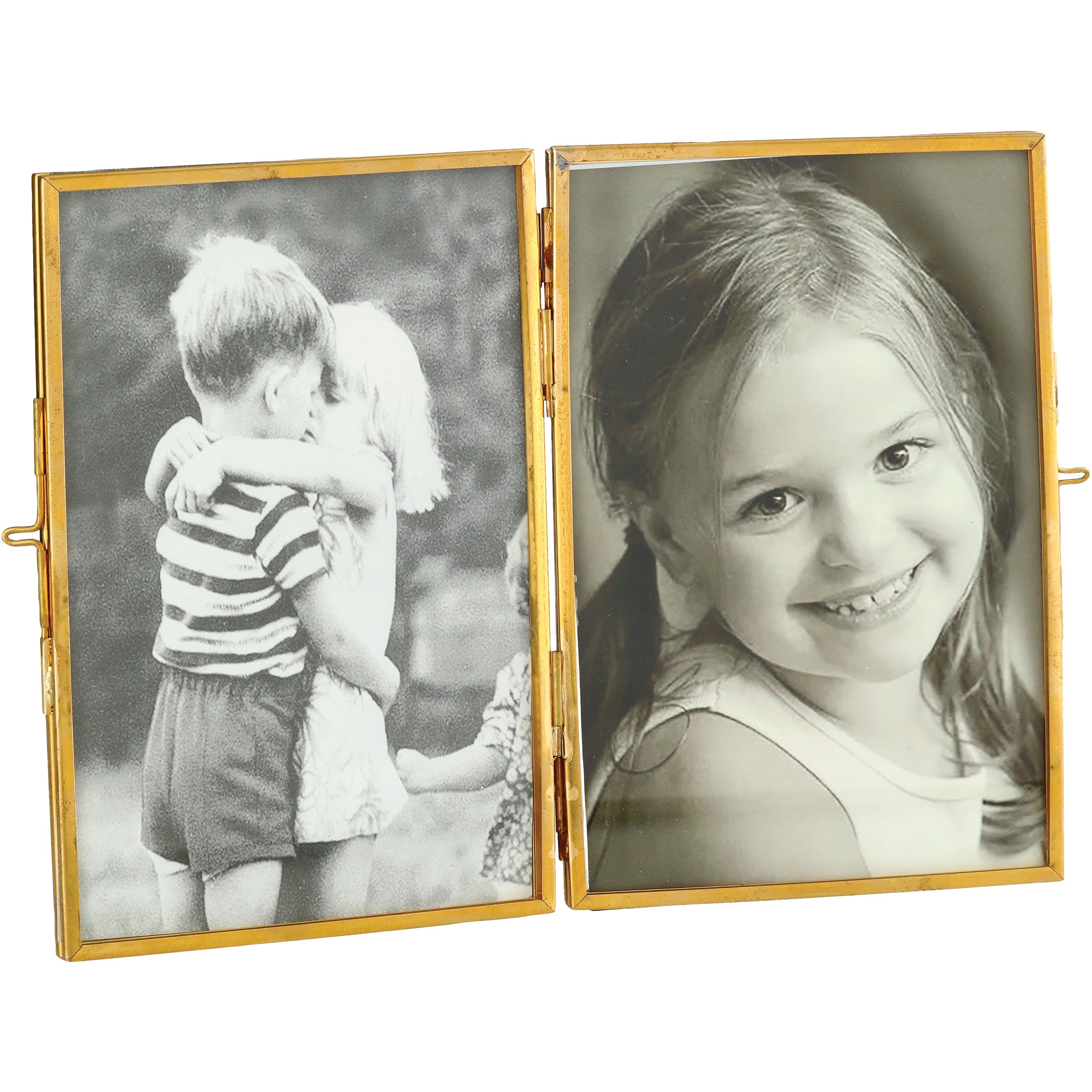 Haven + Key Decorative Double Picture Frame Gold Shop Seasonal