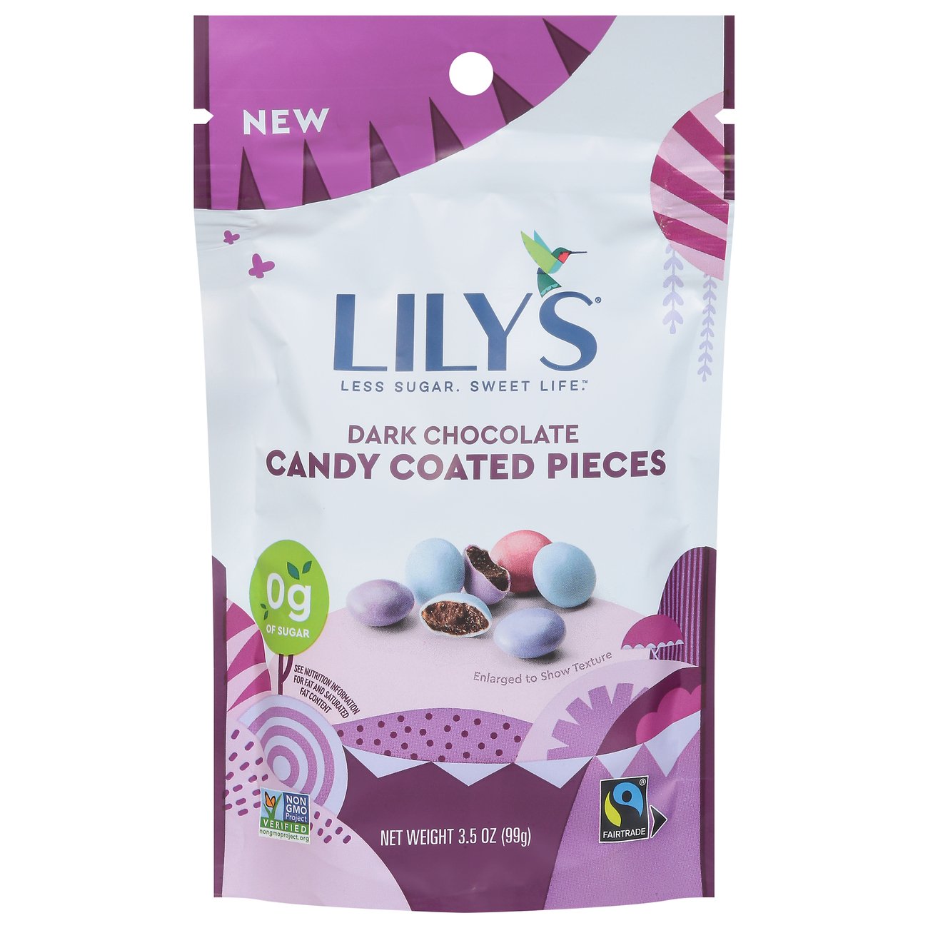 Lily's Dark Chocolate Candy Coated Pieces Shop Candy at HEB