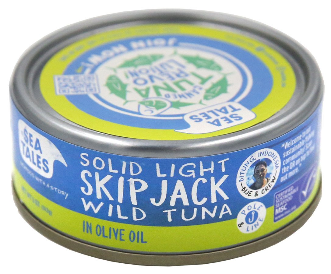 Sea Tales Solid Light Skip Jack Wild Tuna In Olive Oil, 5 oz
