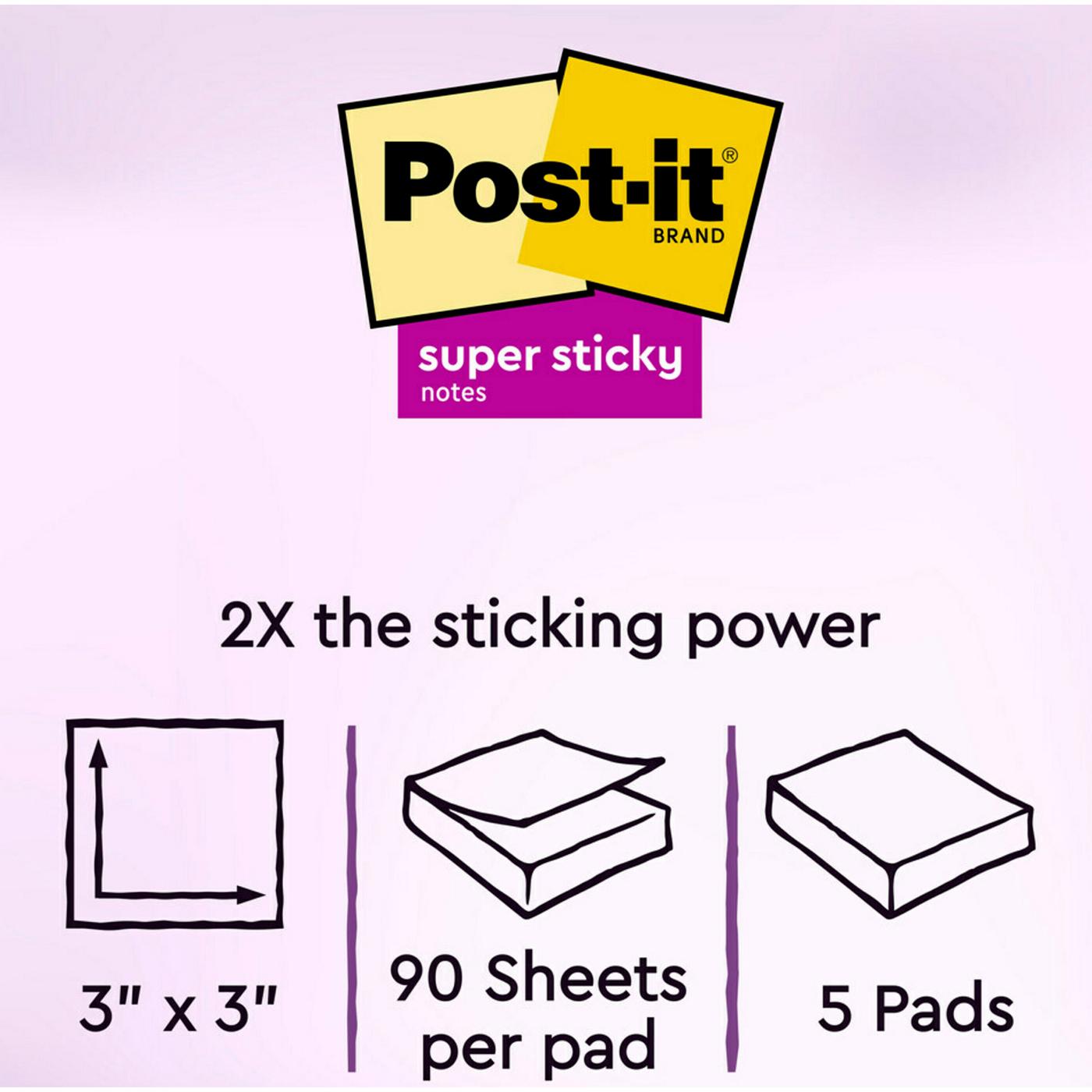 Post-it Super Sticky Notes Cube - Supernova Neon Collection, 450 Ct; image 2 of 3