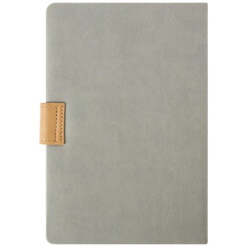 C.R. Gibson Leatherette Lined Journal with Magnetic Closure - Gray