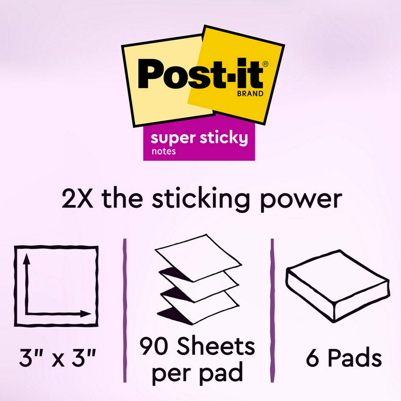 Post-it Super Sticky Dispenser Notes - Energy Boost Collection, 540 Ct; image 3 of 3