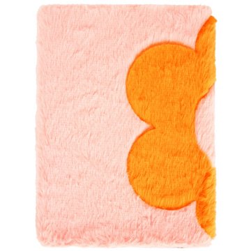 C.R. Gibson Flower Tri-Fold Furry Lined Journal