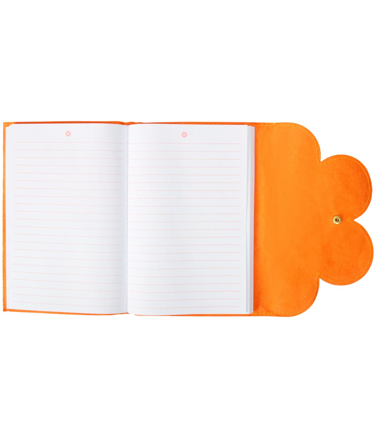 C.R. Gibson Flower Tri-Fold Furry Lined Journal; image 3 of 3